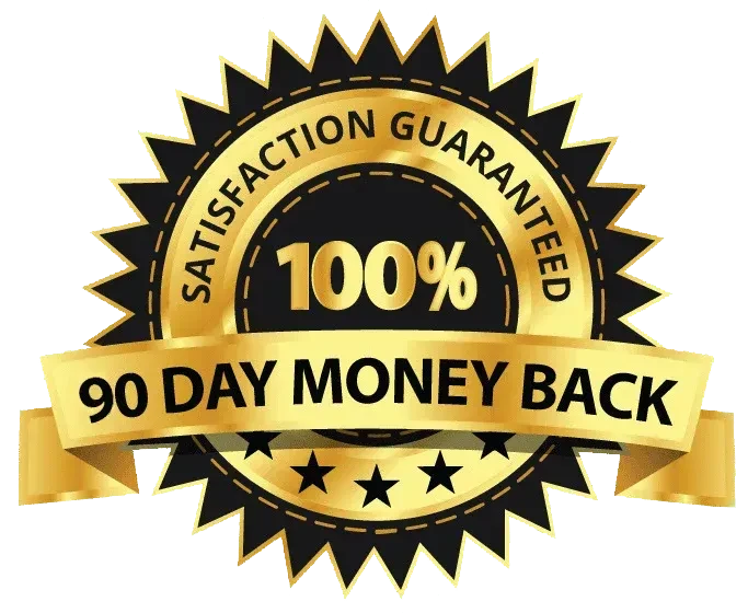 100% Satisfaction Guaranteed — 90 Day Money Back